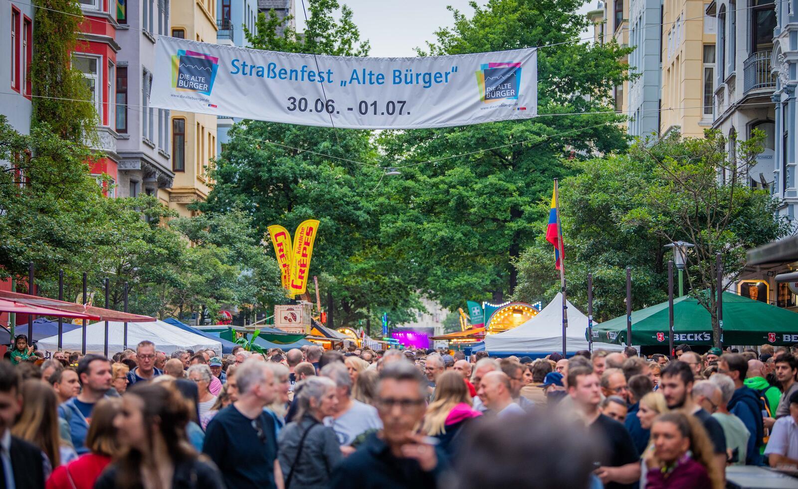 Straßenfest in der Alten Bürger startet am Freitagabend mit einem musikalischen ...
