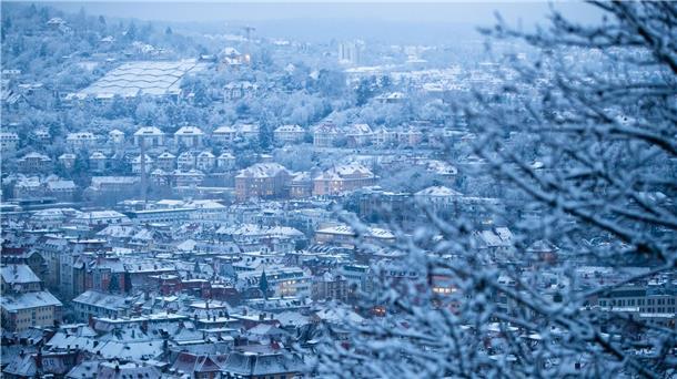 Der Winter meldet sich zurück - Unfälle und Schulausfälle Stuttgart - eine Winterlandschaft.