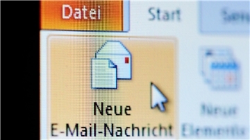 E-Mail-Programm auf einem Computer