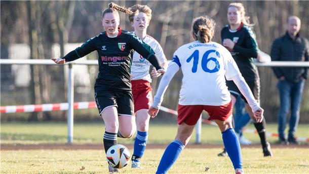 Tamara Gerke traf gegen Stade gleich doppelt für den FC Ostereistedt/Rhade. Mit 19 Treffern steht sie auf Platz 4 der Torjägerliste der Bezirksliga.