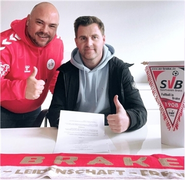 Daniel Drozlik und Malte Müller SV Brake Fußball-Bezirksliga