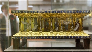 Teile des Welfenschatzes sind im Kunstgewerbemuseum in Berlin zu sehen. (Archivbild)