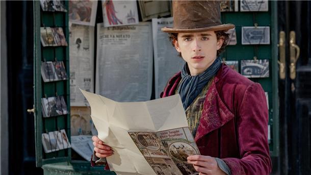 Timothee Chalamet als Willy Wonka in einer Szene des Films "Wonka".