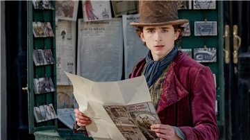 Timothee Chalamet als Willy Wonka in einer Szene des Films "Wonka".