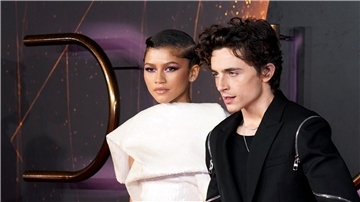 Timothée Chalamet und Zendaya bei der  Premiere des Films „Dune“ in London.