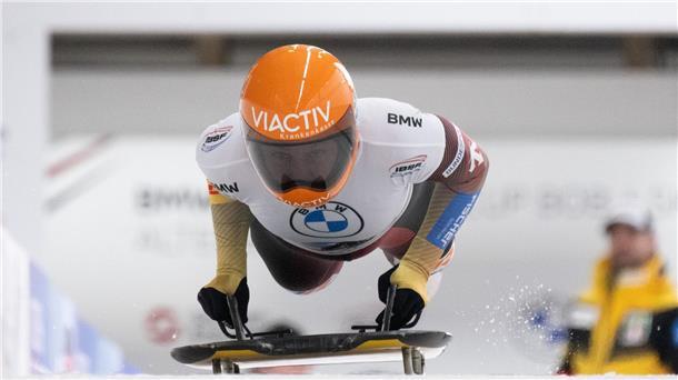 Tina Hermann war Erfolgsgarantin des deutschen Skeleton-Teams.