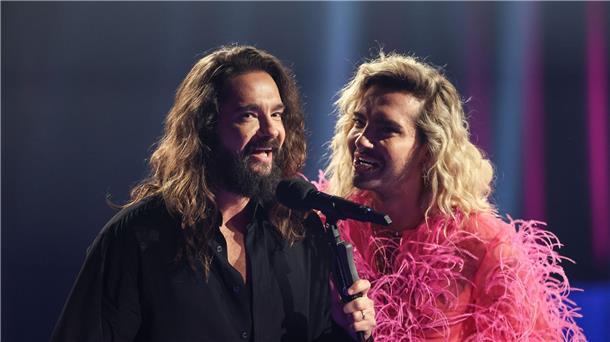 Tokio Hotel gehen 2025 auf Europa-Tournee Tom (l) und Bill Kaulitz sind Mitglieder der Band Tokio Hotel.