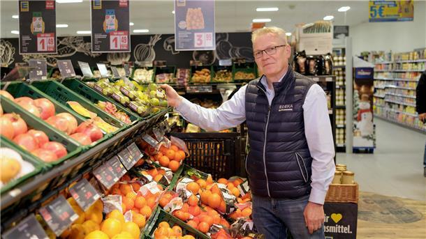 Umbau-Offensive: Leherheider Edeka wird zum modernen Einkaufsparadies Torsten Cord in seinem Edeka