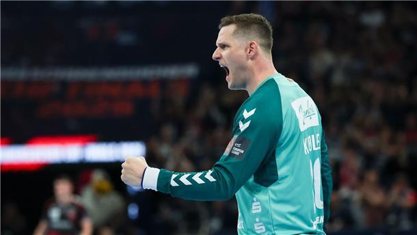 Flensburg im European-League-Finale gegen Montpellier Torwart Kevin Möller war ein starker Rückhalt der Flensburger.