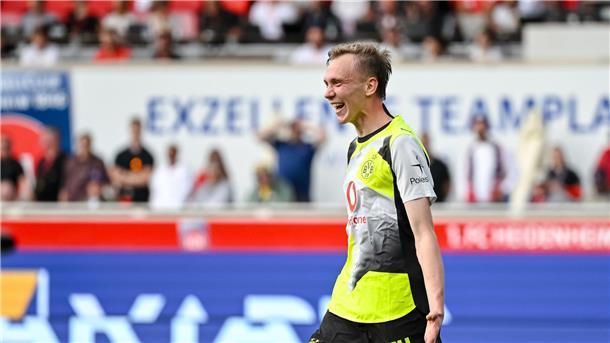 Traf beim Dortmunder Sieg in Heidenheim: Nationalstürmer Maximilian Beier.