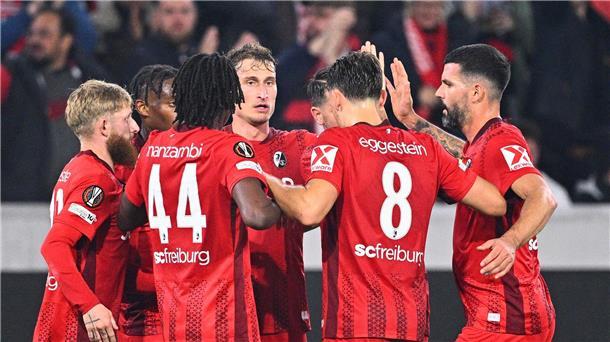 Traf zum 1:0 für Freiburg: Mittelfeldspieler Patrick Osterhage (M.).