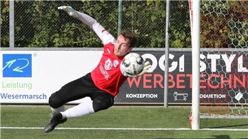 Sören Büsing ist Torwart des SV Brake