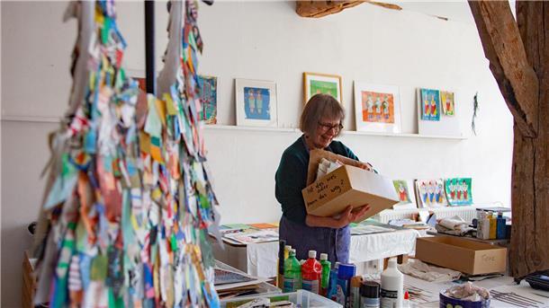 Tag der Druckkunst Spieka Elke Prieß Künstlerin