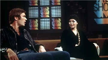 Unvergessen: Romy Schneider und Burkhard Driest am 30. Oktober 1974 in der WDR-Talkshow „Je später der Abend“. (Archivbild) 