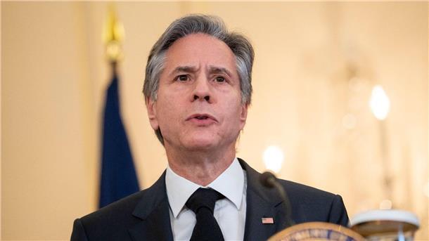 US-Außenminister Antony Blinken äußert sich auf einer Pressekonferenz in Washington zu dem mutmaßlichen Spionageballon.