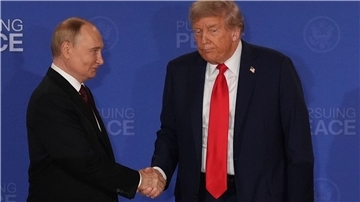 US-Präsident Donald Trump schwenkte nach dem Gipfel in Alaska auf die russische Linie ein.