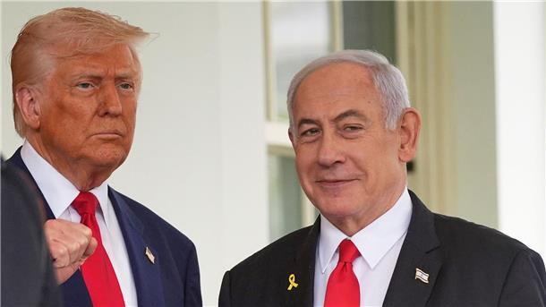 Ultrarechte erhöhen vor Trump-Treffen Druck auf Netanjahu US-Präsident Donald Trump wird den israelischen Regierungschef Benjamin Netanjahu am Montag im Weißen Haus empfangen. (Archivbild)