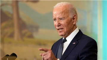 US-Präsident Joe Biden: „Auch wenn es im Moment den Anschein hat, als sei diese Zukunft nie weiter entfernt gewesen, ist sie durch die Krise dringender denn je geworden.“