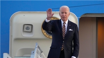 US-Präsident Joe Biden bei seiner Ankunft in Helsinki.