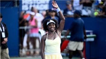 Venus Williams stand nach mehr als einem Jahr Pause wieder auf einem Court bei einem WTA-Turnier.