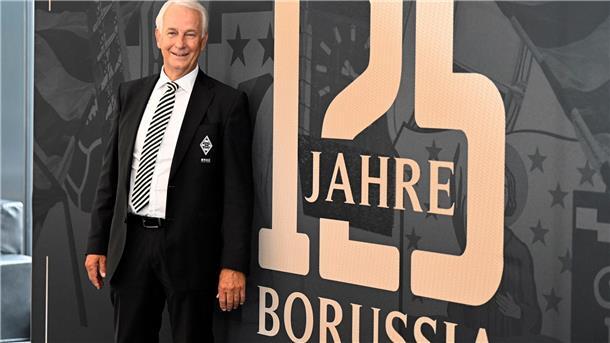 Vereinspräsident Rainer Bonhof hatte vor wenigen Wochen bei der 125-Jahr-Feier Borussias noch Grund zu lachen