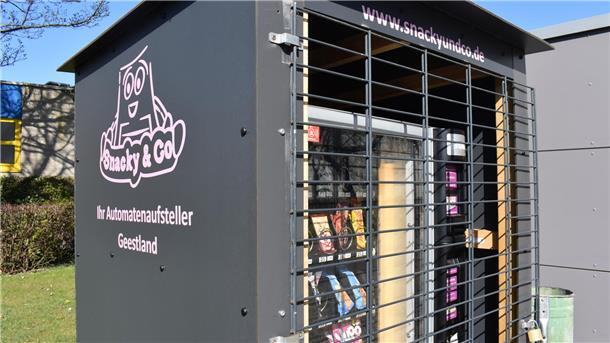 gesicherter Snackautomat