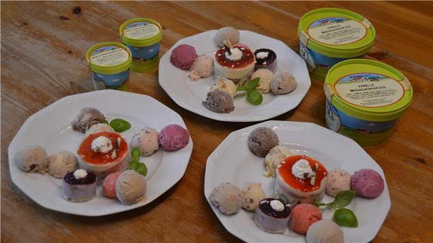 Verschiedene Kreationen können auch als Dessert bestellt werden.