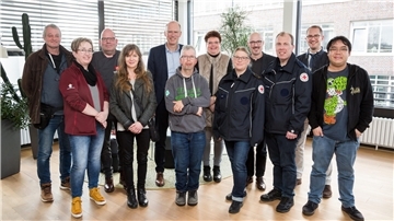  swb-Restcentspende  an fünf karitativen Institutionen