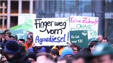 Viele Landwirte protestierten zuletzt gegen den Abbau von Steuerentlastungen beim Agrardiesel.