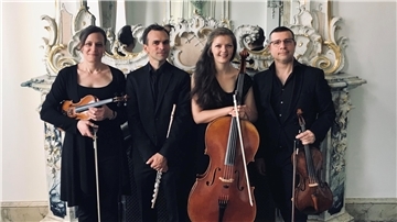 Vier Musikerinnen und Musiker des Oldenburgischen Staatsorchesters gestalten das Konzert.
