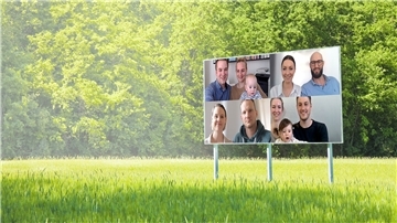 Vier Paare, vier Grundstücke, vier Häuser. Dieses Projekt wollen (von oben links im Uhrzeigersinn) Jule, Carl (1 Jahr) und Jo Wohlers gemeinsam mit Sandra Schmull und Alexander Pavel, Maj Nynke Hosberg, Marla (8 Monate) und Jan sowie Sarah Kröger und Noel Hohn (auf dem Archiv-Bild fehlt ihr gerade geborener Sohn Jonah) immer noch umsetzen. Nur: Es fehlt passender Baugrund. Montage: NZ/Gausmann; Fotos: Stock/Rabbel