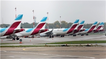 Vierter und vorerst letzter Streiktag: Am Mittwoch sind wegen des Pilotenstreiks von Eurowings nach Angaben des Unternehmens rund 300 Flüge ausgefallen.