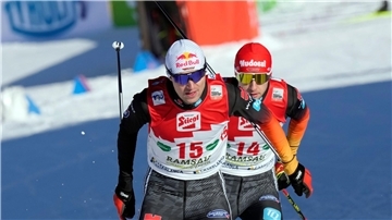 Vinzenz Geiger ist in Ramsau sein dritter Weltcupsieg in dieser Saison gelungen.