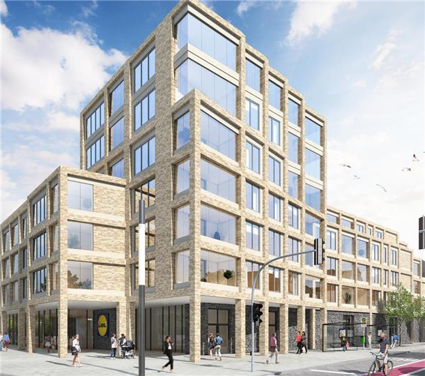 Stadtteilzentrum Wulsdorf: Bislang kein Termin für Baubeginn Visualisierung: So soll das neue Stadtteilzentrum in Wulsdorf einmal aussehen.