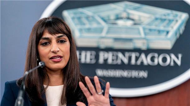 Vize-Pentagon-Sprecherin Sabrina Singh, hier im Jahr 2022, informierte zuletzt über den mysteriösen Fall eines amerikanischen Soldaten.