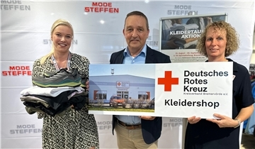 Vom 25. August bis 6. September lädt Mode Steffen in Bremervörde zur großen Kleidertausch-Aktion in Kooperation mit dem Deutschen Roten Kreuz (DRK) ein.