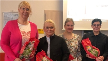 Von links: Sandra Kintrup, Tanja Frömming, Anne Höpken, Elke Tölch
