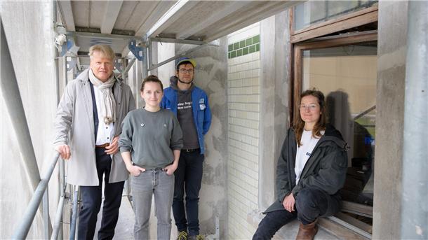 Von links: Sieghard Lückehe, Fiona Brinker, Jonas Hummel und Mareike Hantschel. Foto: Masorat