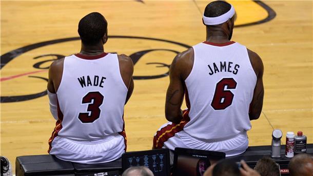 NBA-Star James: PR-Scherz statt Zukunftsentscheidung Wade und James gewannen mit Miami gemeinsam zwei Titel.