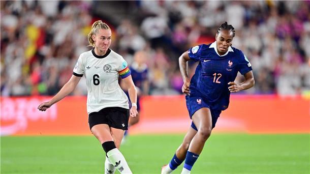 DFB-Gegner muss im Rückspiel auf Top-Stürmerin verzichten Während Janina Minge ins DFB-Team zurückkehrt, fällt Frankreichs Marie-Antoinette Katoto fürs Rückspiel aus. (Archivbild)