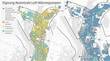 Wärmeplanung in Bremerhaven: Die Stadt bietet einige Potenziale, um klimfreundlich zu heizen. 
