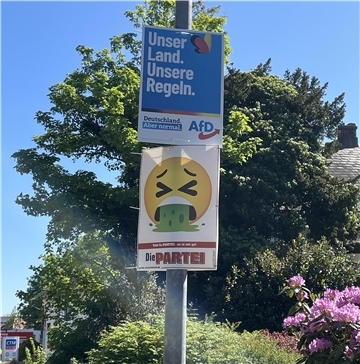 Wahlplakate in Nordenham