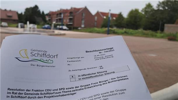 Wann wid am Schiffdorfer Bohlenplatz gebaut? CDU, SPD und die Gruppe Freie Bürger/Grüne haben eine Resolution in den Schiffdorfer Gemeinderat eingebracht, um das Projekt voranzubringen.
