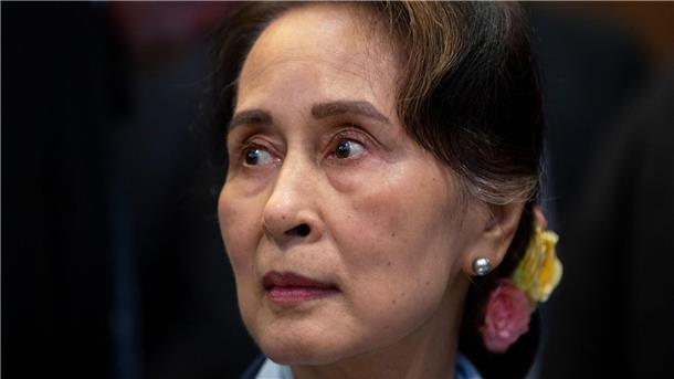 Aung San Suu Kyi im Gefängnis ohne Kontakt zur Außenwelt War nach dem Militärputsch vom Februar 2021 festgenommen worden: Aung San Suu Kyi.
