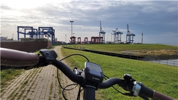 Weddewarden: Wer seine Radtour gen Norden hier startet, kann bis an die Sandstrände Cuxhavens größtenteils an der Küste entlangradeln. 