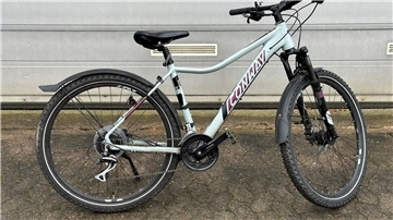 Hellblaues Männer-Fahrrad