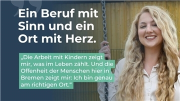 Werbung mit realen Erzieherinnen aus dem Land Bremen: Das Bildungsressort startet eine neue Marketingkampagne, um Fachkräfte aus Thüringen, Berlin, Sachsen und Hamburg ins kleinste Bundesland zu locken. 