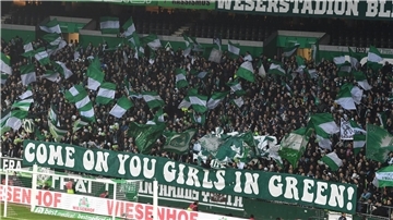 Werder-Fans in der Frauen-Bundesliga.