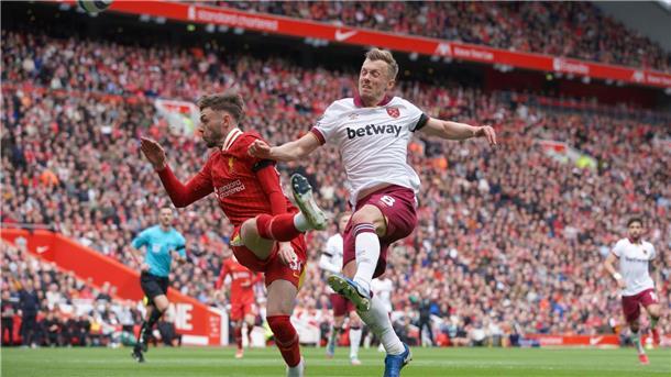Van Dijk trifft spät: Liverpool kurz vor 20. Meisterschaft West Ham verlangte Liverpool viel ab.