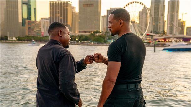 Will Smith und Martin Lawrence in einer Szene des Films „Bad Boys: Ride or Die“. .